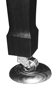 Deluxe Hardwood Piano Caster Cup w/5 inch diameter