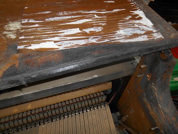 Piano's Top Lid Was Scorched, Yet the Action, Keys, and Player System Were Preserved